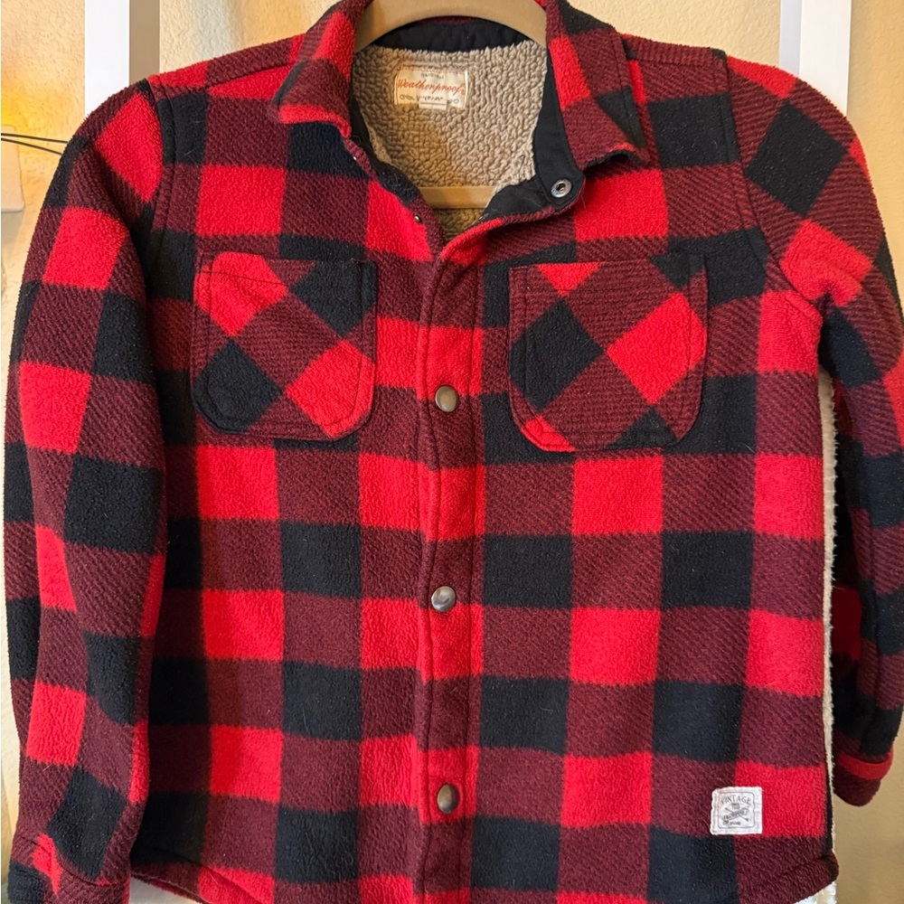 Weatherproof Kids Plaid Button Down Shirt